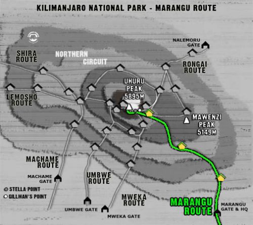 Kilimanjaro Marangu Route (5 Days)